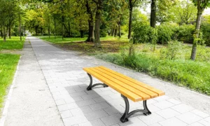 Ławka parkowa Łódzka bez oparcia