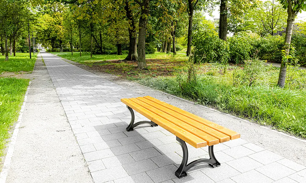 Ławka parkowa Łódzka bez oparcia