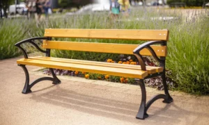 Ławka parkowa Łódzka z podłokietnikiem