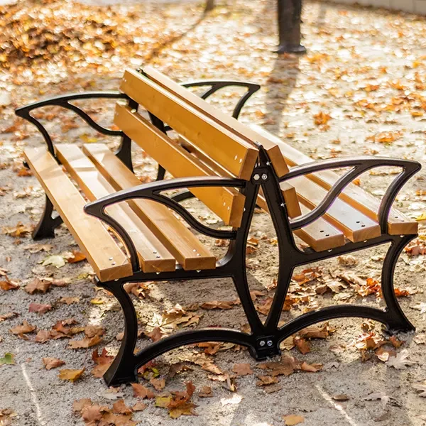 Ławka parkowa Łódzka DUO z podłokietnikiem
