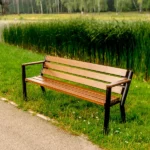 Ławka parkowa Gladiator Bis z podl. drewnianym