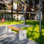 Ławka parkowa Roma bez oparcia