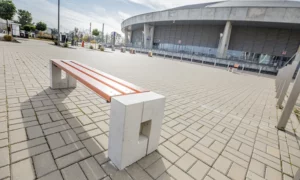 Ławka parkowa Roma bez oparcia