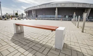 Ławka parkowa Roma bez oparcia