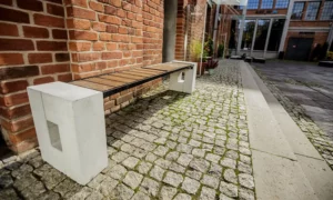 Ławka parkowa RomaWPC bez oparcia