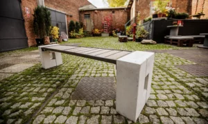 Ławka parkowa RomaWPC bez oparcia