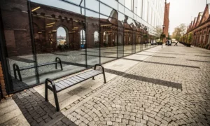 Ławka parkowa Spartan WPC bez oparcia
