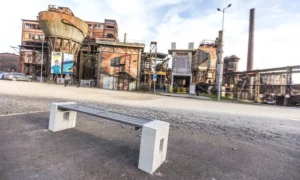 Ławka parkowa Roma Solid bez oparcia