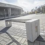 Ławka parkowa Roma Solid bez oparcia