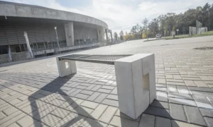 Ławka parkowa Roma Solid bez oparcia