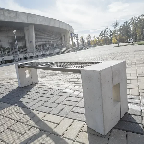 Ławka parkowa Roma Solid bez oparcia