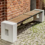 Ławka parkowa Roma WPC bez oparcia