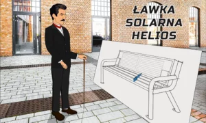Ławka solarna Helios film