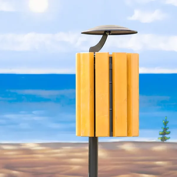 Kosz na śmieci Genewa z daszkiem