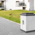 Kosz na śmieci Roma z kolnierzem